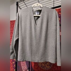 Old Navy Gray V-Neck Sweater